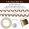 6 PCS Spiral Hair Ties for Women Girls - Cute Gradient Matte Hair Coils Waterproof Ponytail Holders No Damage Elastic Hair Ties for Thick Hair Accessories for Women Travel,Gym - Brown