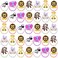 60PCS Jungle Safari Animal Hair Ties for Women Girls, Elastic Animal Hair Ties Ponytail Holder Hair Animal Jungle Safari Accessories (60pcs, Animal)