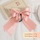 Yougeigy 6PCS Bow Hair Ties, Satin Hair Ribbon, Ribbon Hair Bows for Women Girls, Elastics Hair Scrunchies for Thick Thin Hair, Brown Hair Accessories