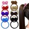 8 PACK Chinese Knot Scrunchies for Women Girls Rubber Band Hair Ball High Elastic Thick Hair Ties for Thick and Thin Hair