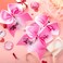 8 Pieces 7 Inch Breast Cancer Awareness Cheerleader Bow Pink Ribbon Hair Bow Ponytail Holder Elastic Glitter Hair Accessories Set for for Women