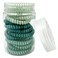 15 Pcs 3 Color Medium Telephone Cord Hair Coils, No Crease Spiral Coil Hair Ties