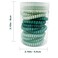 15 Pcs 3 Color Medium Telephone Cord Hair Coils, No Crease Spiral Coil Hair Ties