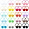 inSowni 40 Pieces/20 Pairs Cute 2.5cm/1" Pompom Hair Ties Scrunchies Elastics Rubber Bands Pigtail Ponytail Holders for Baby Girls Infants Toddlers Kids Teens Thin Hair