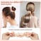 inSowni 7 Pieces Stretchy Mesh Rose Flower Hair Scrunchies Ponytail Holders Floral Hair Ties Bands Elastics Accessories for Women Girls