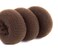 AJOY 3 Pcs Mini Size Brown, Small Bun Maker for Kids, Sock Bun Donut for Thin Hair, Doughnut Bun Form Toddler for Girls, Dance, Child, Ballet, Ballerina Etc., 2-2.6 Inch