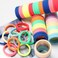 Antye 100Pcs Hair Ties - No Damage Seamless Elastic Pony Tail Holders For Thick or Thin Hair, No Snag, Dent, or Breakage - Rainbow Color