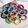 Antye 100Pcs Hair Ties - No Damage Seamless Elastic Pony Tail Holders For Thick or Thin Hair, No Snag, Dent, or Breakage - Rainbow Color