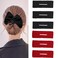 auwiyd 6 PCS Hair Bun Maker for Twister Magic Twist Hair Tool, Black Red Bun Maker Ponytail Holder Rabbit Ear Magic Hairstyle Accessories for Women and Girls