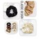 Silk Satin Scrunchy, 8pcs Scrunchies Hair Ties, Hair Elastics Bands, Ponytail Holder, Colors Elastic Hair Bands for Girls and Women &ndash; Neutral Colors