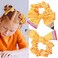 2PCS Yellow Pencil Hair Scrunchies Back to School Hair Ties Big Hair Bow Teacher Outfits for Women Teacher Appreciation Gifts Supplies Hair Accessories for Girls