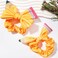 Doneace Yellow Pencil Hair Scrunchies for Girls Back To School Bow Hair Ties Elastic Teacher Hair Ribbon Detachable Hair Ring Hair Loop Ponytail Holder for School First Day Hair Accessories Gifts 2Pcs