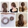 AUEAR, 7 Pack Birds Nest Magic Hair Clip, Hair Accessories for Women Ponytail Ties Bun Maker Scrunchies for Thick Thin Holders