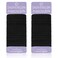 Black Thick Hair Ties - 5mm Thickness Elastics Ponytail Holders for Women Girls Curly Texture Rubber Bands Durable Stretchy Nylon Hairties for Braids 48 Count