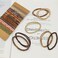 40 Pcs Hair Tie Bracelets, Boho Hair Ties, lyfLux Soft Braided Hair Elastics Bands, Hair Ties for Thick and Thin Hair, No Damage Elastics