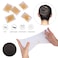 WeKen Blonde Invisible Elastic Edge Mesh Hair Nets - 100Pcs Individual Package for Food Service, Ballet, and Sleeping - 20 Inches Long
