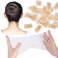 WeKen Blonde Invisible Elastic Edge Mesh Hair Nets - 100Pcs Individual Package for Food Service, Ballet, and Sleeping - 20 Inches Long