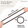 Brown Thick Large Hair Elastics Ties, Damage-free Ponytail Holder No Breakage Hair Ties Bands for Women&rsquo;s Curly Texture, Stretchy Styling Accessories 5mm 48 Pcs