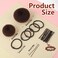 8PCS Donut Hair Bun Maker, Ballet Bun Kit for Kids, Includes 4PCS Medium Ballet Hair Bun Makers and 4PCS Small Donut Bun Makers, 5PCS Hair Elastic Bands, 20PCS Hair Pins for Buns