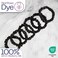 Celestial Silk Mini Scrunchies Small Mulberry Silk Scrunchy Hair Ties 22 Momme Skinny Silk Ponytail Holder, Gentle on Hair, Less Pulling, Breakage - 6 Pack (Black)