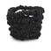 Celestial Silk Mini Scrunchies Small Mulberry Silk Scrunchy Hair Ties 22 Momme Skinny Silk Ponytail Holder, Gentle on Hair, Less Pulling, Breakage - 6 Pack (Black)
