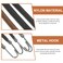 Healeved 15 PCS Bungee Hair Ties with Hooks Hair Bungee Ties Elastic Hooks Hair Ties Wrap Around Hair Ties Ponytail Hooks Hair Cords Ponytail Holders Hair Accessories for Updos
