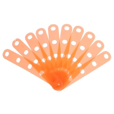 20pcs Silicone Hair Roller Bands for Perm Rods - Orange - Flexi Rod - Hair Salon Professional Tool - Durable and Reusable - Seamless Design for Flat and Spiral Curls - Hairdresser Accessory