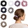 Scrunchies for Women,Silk Satin Hair Scrunchies,Elastic Strengthening Hair Ties,Ponytail Holder Suitable for Thick Thin Hair,Luxury Scrunchy for Girls (8 PCS Classic Colors)