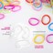 YGDZ 4000pcs Elastic Hair Bands, Clear Hair Elastics Small Mini Girls Rubber Bands Baby Kids Toddlers Hair Ties(2000pcs Clear + 2000pcs Colorful)