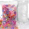 YGDZ 4000pcs Elastic Hair Bands, Clear Hair Elastics Small Mini Girls Rubber Bands Baby Kids Toddlers Hair Ties(2000pcs Clear + 2000pcs Colorful)