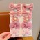 10Pcs Cute Pink Bow Hair Ties - Elastic Bowknot Ribbon Ponytail Holders, Rubber Hair Accessories for Toddlers, Baby Girls, and Kids