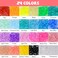 Hair Accessories for Girls, 24 Colors(about 2000Pcs) Mini Rubber Bands with 100pcs Small Cotton Toddler Hair Ties, 5Pcs Square Colorful Ponytail Elastic Hair Ties and 4 Hair Styling Tools
