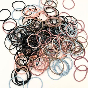 200pcs Multi Colors Hair Ties Women - Pony Tail Holders Elastic - Durable Pony Tail Holders for Adults Women, No Damage Hair Ties for Styling Thick or Thin Hair