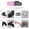 Dreamlover Hair Ties for Thick Hair, Hair Bands for Women's Hair, Ponytail Holders, Ouchless Black Hair Ties for Girls No Damage, 50 Pieces