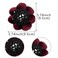 5 Pack Large Ballet Hair Bun Covers with Flower Ponytail Elastic Knit Mesh Snood Holders - Invisible Nets and Accessories for Dancer, Skater, Bank Clerk