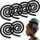 6 Pieces Iron Wire Embedded Hair Ties for Women &amp; Men - Spiral Bendable Loc Holders for Thick Curly Hair (Black)