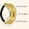CUBACO 6PCS Metal Hair Ties for Women,Gold Hair Ties for Thick Hair,Small Hair Elastics Ponytail Hair Cuffs Gold Hair Accessories Pony Tails Hair Ties