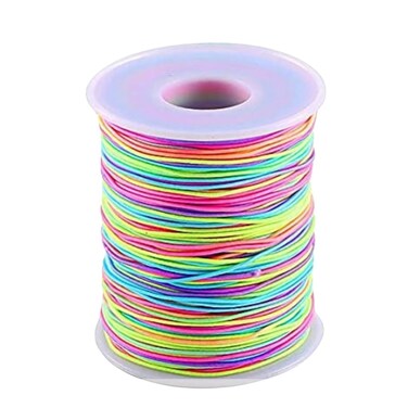 November Love Unicorn String 10 Yards 1mm Elastic Colorful Hair Wrap String Braid String