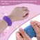 Boobeen 12 Pack Large Hair Elastics - Seamless Coloured Stretch Rubber Bands for Thick Curly Hair, Ponytail Holders for Women