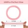100Pcs Soft Cotton Seamless Hair Bands, Large Ponytail Holders for Thick and Thin Hair, Elastic Hair Accessories for Women, Men, and Girls