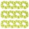 Light Green Scrunchies Velvet, Soft Hair Scrunchie Elastic Hair Bands, Solid Colors Thick Scrunchy Hair Ties, Hair Accessories for Women and Girls, 12 Pack