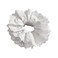 White Satin Scrunchies for Women, Lace Double Layer No Damage Hair Ties, Elastic Ponytail Holders for Thick, Curly Hair