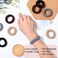 WILLBOND 16 Pieces Thick Cotton Hair Ties, Seamless Cotton Hair Bands, No Crease No Break No Slip Hair Bands, Ties for Women Girls (Dark Color)