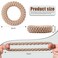 WILLBOND 16 Pieces Thick Cotton Hair Ties, Seamless Cotton Hair Bands, No Crease No Break No Slip Hair Bands, Ties for Women Girls (Dark Color)