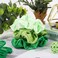 Whaline 10Pcs St. Patrick's Day Green Hair Ponytail Holders Hair Scrunchies Irish Holiday Elastic Hair Bands Gradient Green Satin Fabric Hair Ties for Women Girl Teen Hair Accessories Party Gift Favor