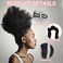 3Pcs Silk Scrunchies: Adjustable Slip Black Satin Hair Ties for Thick, Curly, Natural Hair and Long Afro Ponytail Styles