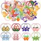 40 Pieces Cute Girls Hair Tie Colorful Elastic Kids Hair Band Ropes Cartoon Small Ponytail Holders Animal Flower Fruit Kawaii Hair Accessories for Toddler Girls Infants, 20 Styles