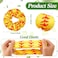 Waydress 24 Pcs Softball Hair Scrunchies, Satin Hairbands Scrunchy Softball Gifts for Girls, Softball Pattern Hair Ties for Women Player Team, Yellow (24 Count)