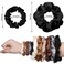 96 Pieces Satin Scrunchies Hair Tie Bulk Silk Elastic Ponytail Holders Ropes Comfortable Hair Bands Accessories for Girls Women Teens Birthday Gift(Colorful)