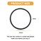 500 Pcs Hair Ties Bulk for Thick Non Metal Hair Elastics Rubber Bands Ponytail Holders for Women Men Straight Thick Curly(Black)